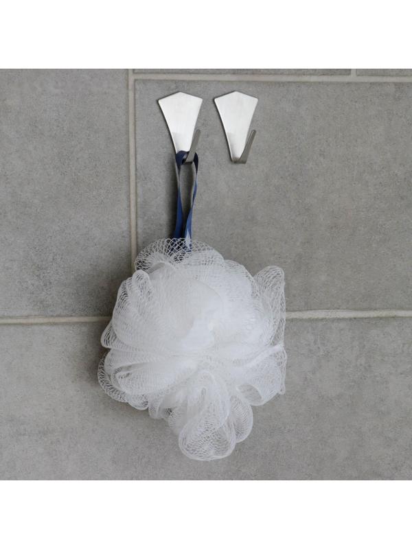 Крючок на липучке Доляна «Кристалл», 2 шт, металлический