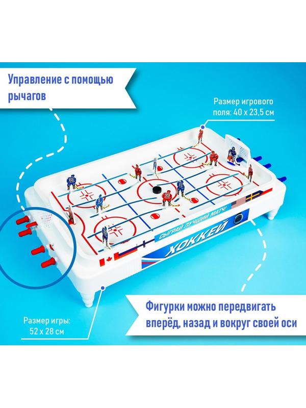 Настольный хоккей «Весёлый спорт», плоские игроки