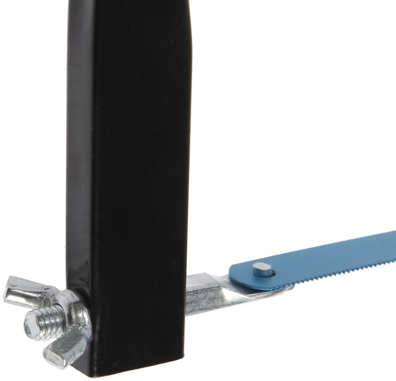 Ножовка по металлу ТУНДРА, усиленный прямоугольный профиль, пластиковая рукоятка, 300 мм