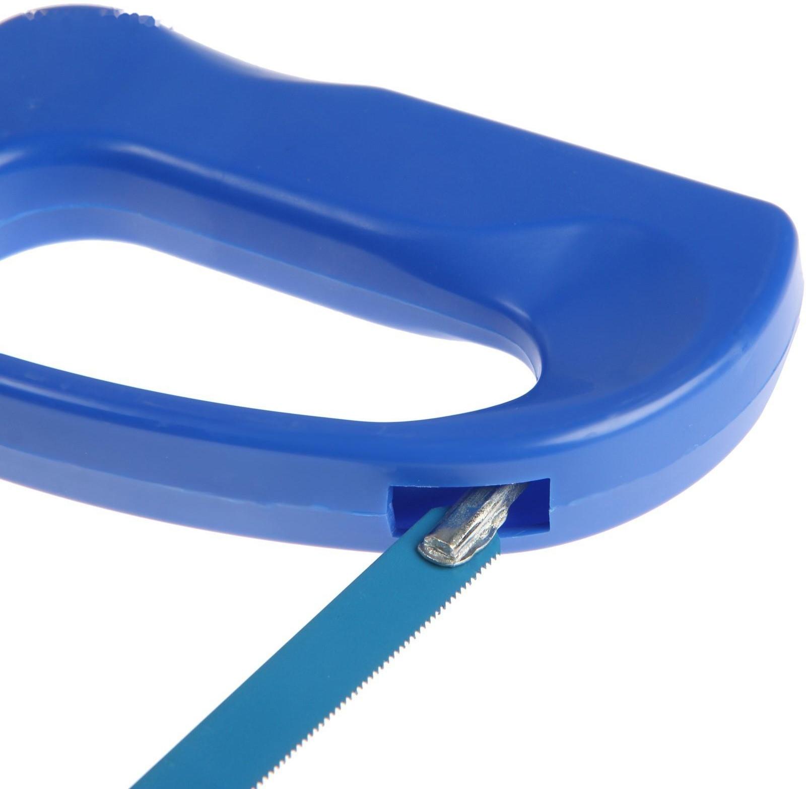 Ножовка по металлу ТУНДРА, усиленный прямоугольный профиль, пластиковая рукоятка, 300 мм