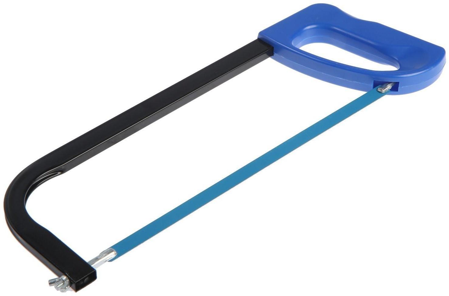 Ножовка по металлу ТУНДРА, усиленный прямоугольный профиль, пластиковая рукоятка, 300 мм