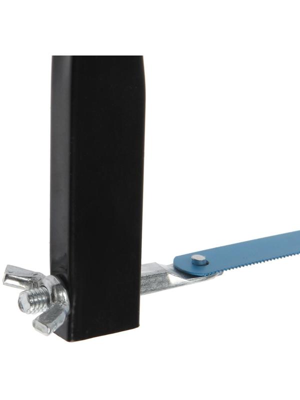 Ножовка по металлу ТУНДРА, усиленный прямоугольный профиль, пластиковая рукоятка, 300 мм