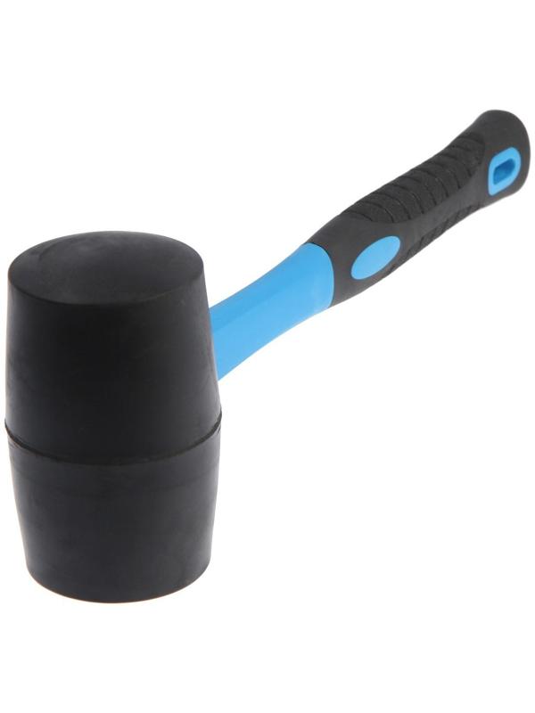 Киянка ТУНДРА, фиберглассовая рукоятка, черная резина, 650 г