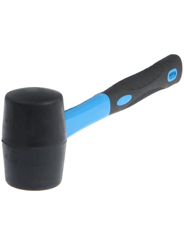 Киянка ТУНДРА, фиберглассовая рукоятка, черная резина, 220 г