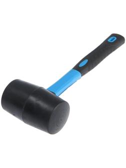 Киянка ТУНДРА, фиберглассовая рукоятка, черная резина, 450 г