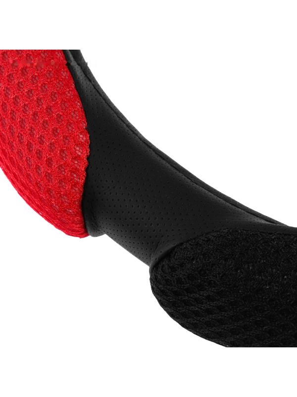 Оплетка TORSO, анатомическая, 6 подушек, размер 38 см, чёрно-красный