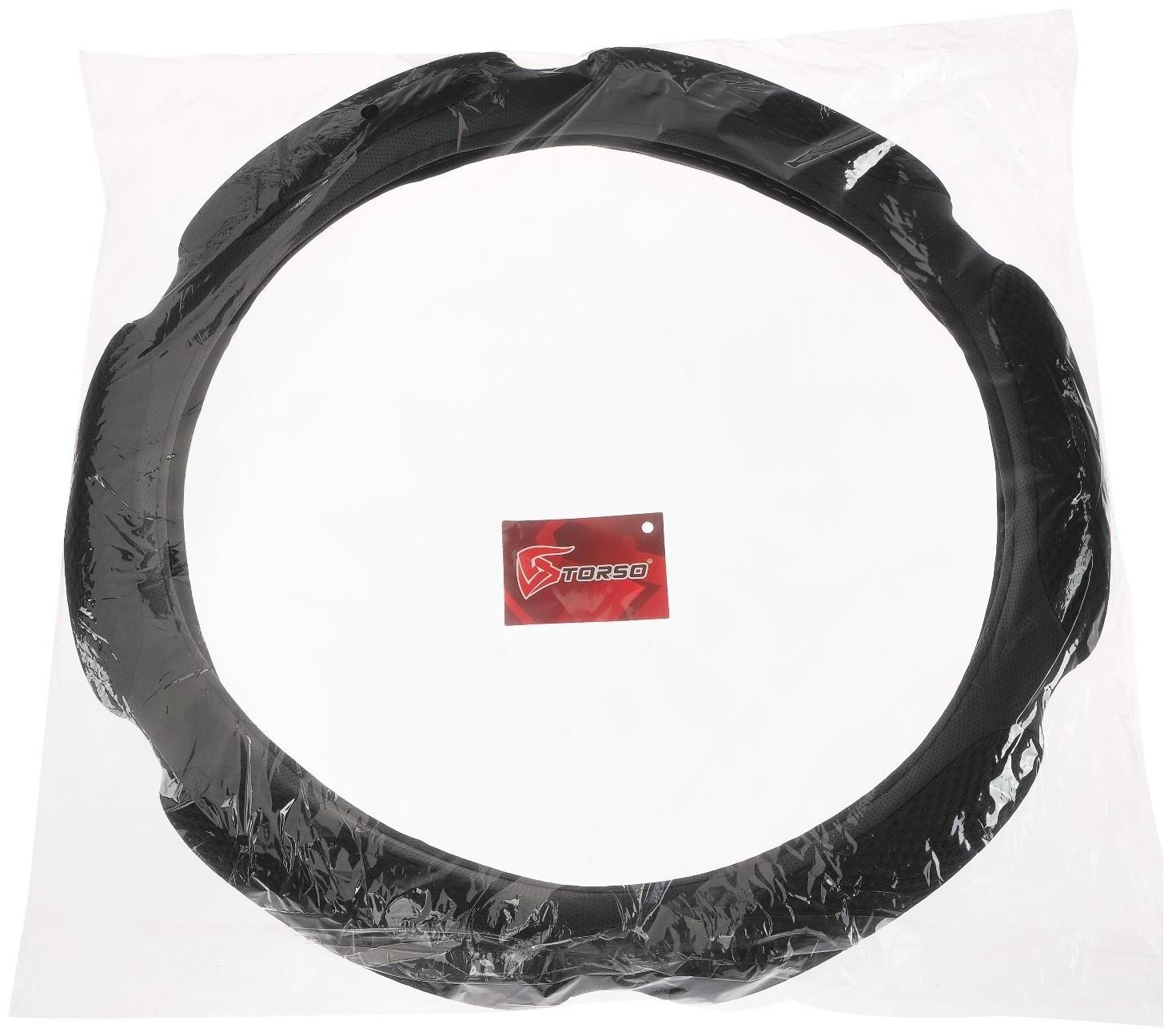 Оплётка TORSO, анатомическая, размер 38 см, чёрный