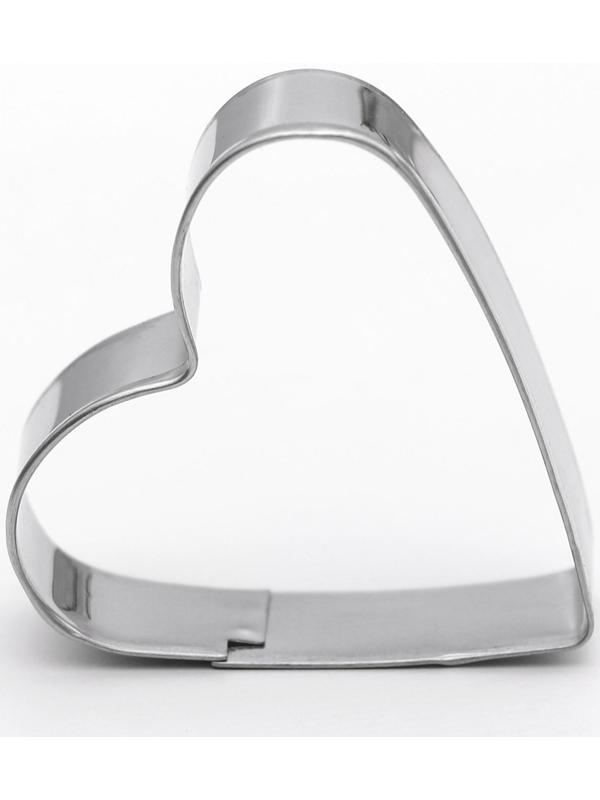 Набор форм для вырезания печенья «Сердечко», 3 шт, 6×6×1,8 см, цвет хромированный