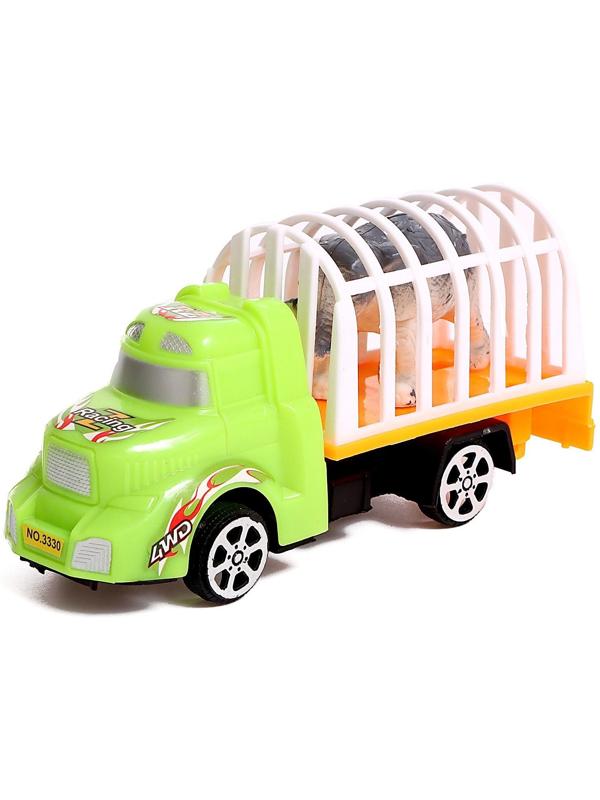 Грузовик инерционный «Перевозчик», с животным, МИКС