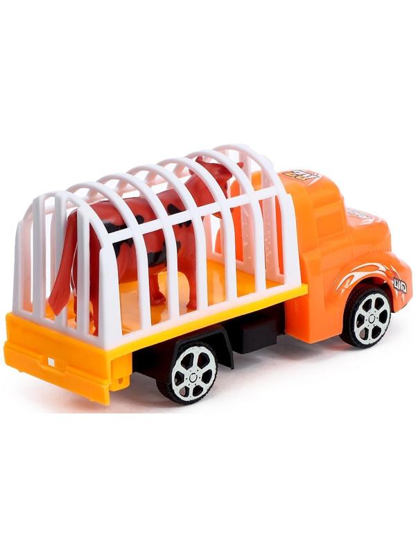 Грузовик инерционный «Перевозчик», с животным, МИКС