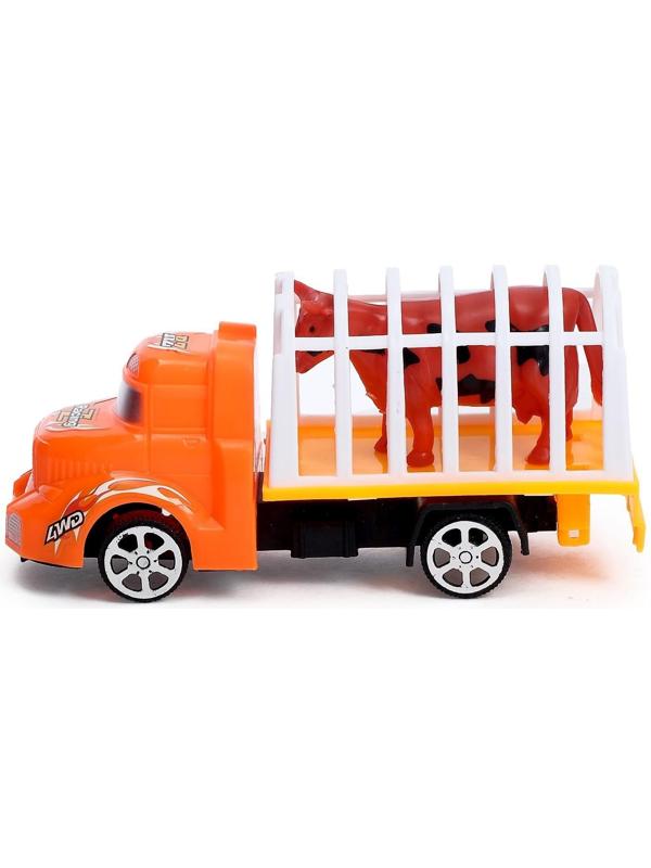Грузовик инерционный «Перевозчик», с животным, МИКС