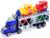 Грузовик инерционный «Автовоз», 2 машинки и 2 паровоза, цвета МИКС