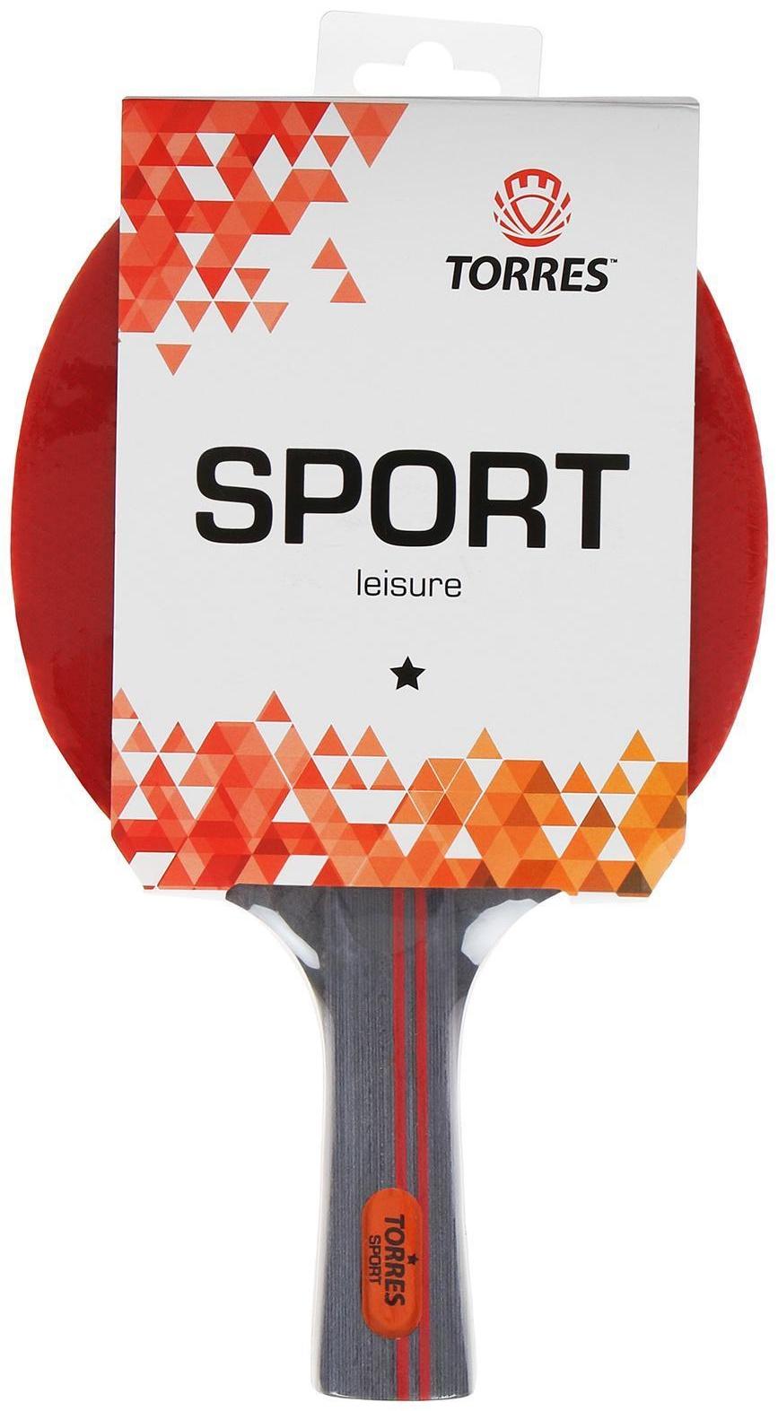 Ракетка для настольного тенниса Torres Sport, 1 звезда, для любителей