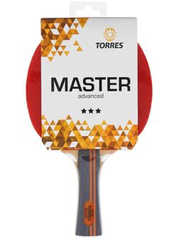 Ракетка для настольного тенниса Torres Master, 3 звезды, для тренировок, накладка 2,0 мм