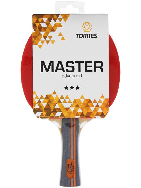 Ракетка для настольного тенниса Torres Master, 3 звезды, для тренировок, накладка 2,0 мм