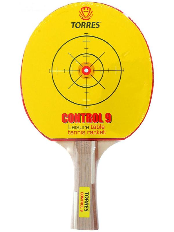 Ракетка для настольного тенниса Torres Control, для начинающих, накладка 1,8 мм, коническая ручка