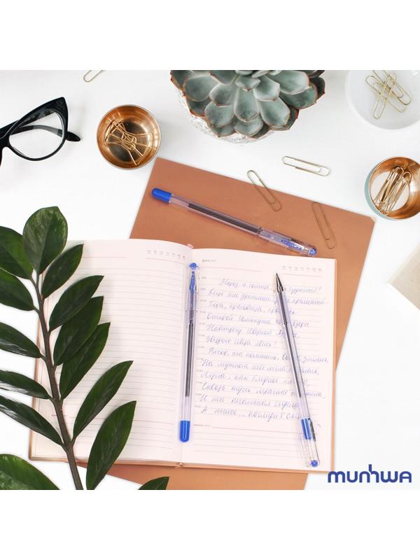Ручка шариковая MunHwa Option, узел 0.5 мм, стержень синий