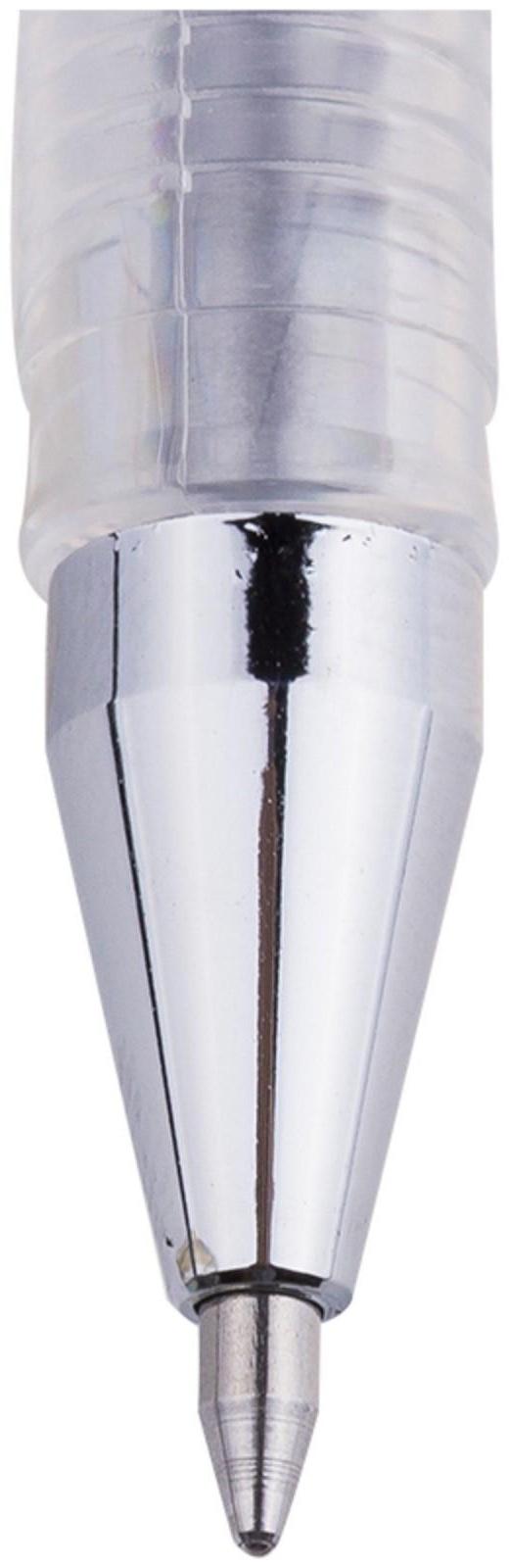 Ручка гелевая Crown Hi-Jell Metallic, узел 0.7 мм, чернила серебро