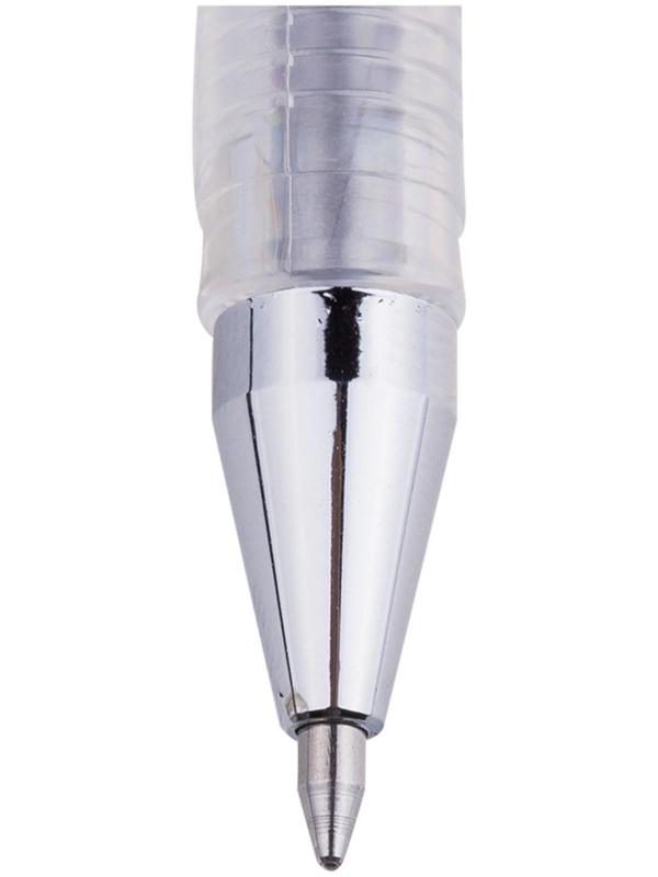 Ручка гелевая Crown Hi-Jell Metallic, узел 0.7 мм, чернила серебро