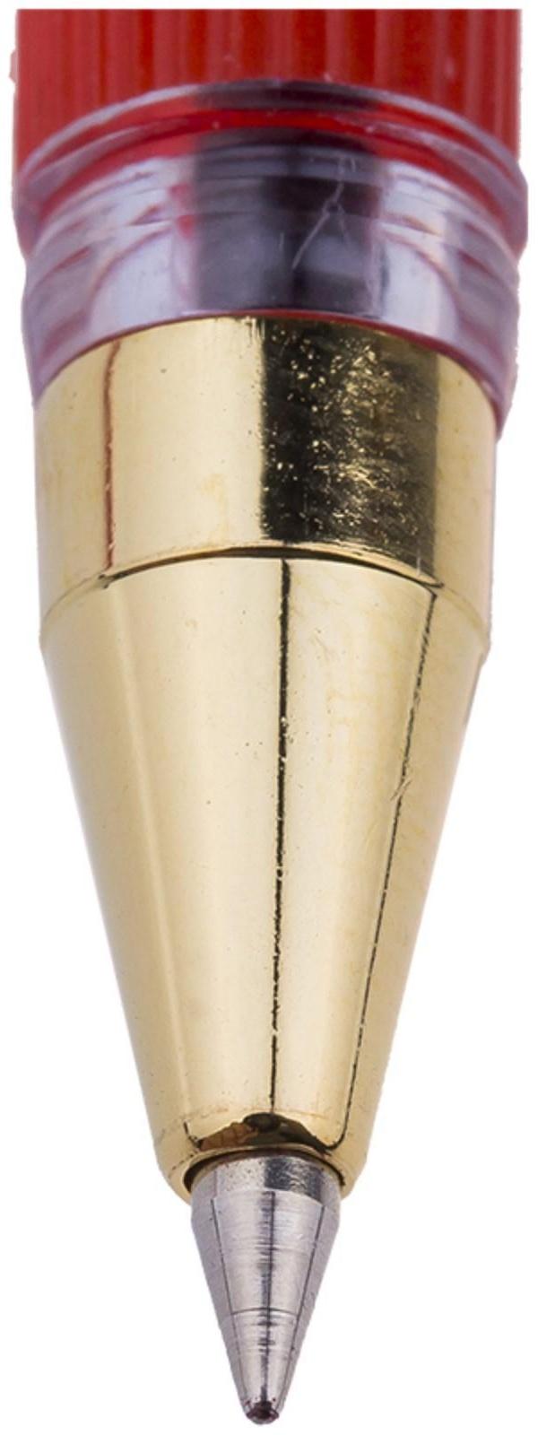 Ручка шариковая MunHwa MC Gold, стержень красный, узел 0.5 мм, грип