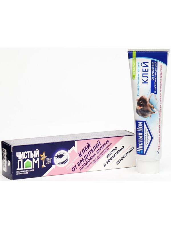 Клей от грызунов и насекомых Чистый дом туба 130 г