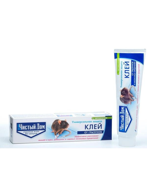 Клей от грызунов и насекомых Чистый дом туба 130 г