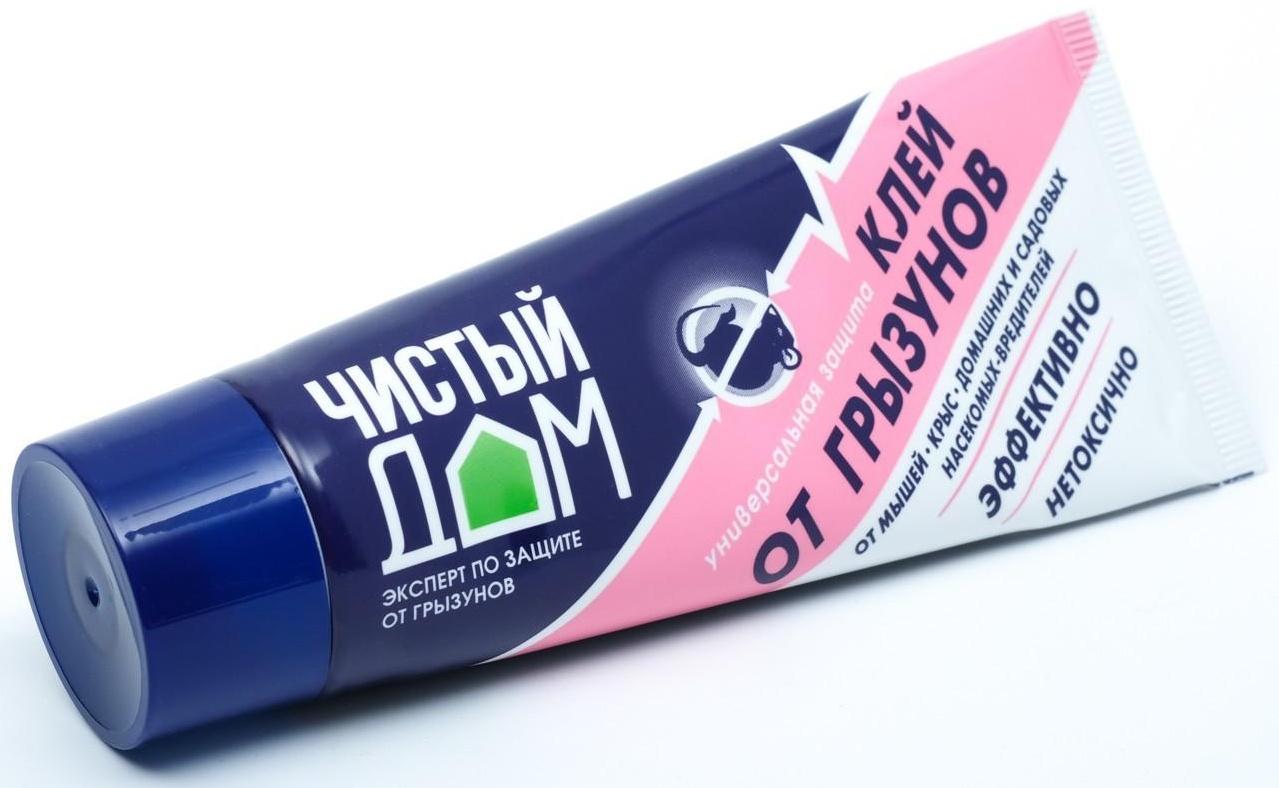 Клей от грызунов и насекомых Чистый дом туба 60 г