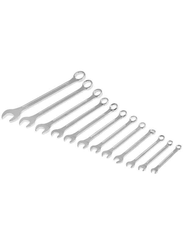 Набор ключей комбинированных в холдере ТУНДРА, хромированные, 6 - 22 мм, 12 шт.