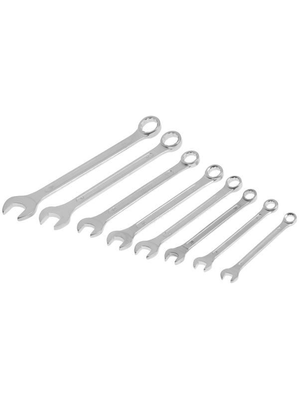 Набор ключей комбинированных в холдере ТУНДРА, хромированные, 8 - 19 мм, 8 шт.