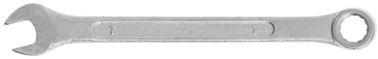 Ключ комбинированный ТУНДРА, хромированный, 7 мм