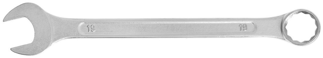 Ключ комбинированный ТУНДРА, хромированный, 19 мм