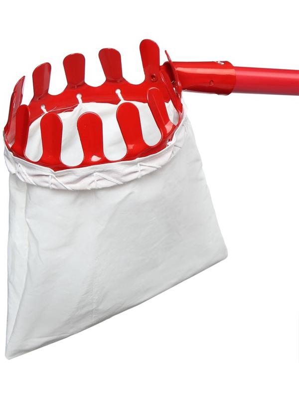 Плодосъёмник с мешком, телескопический черенок 120 - 180 см, цвет МИКС, Greengo