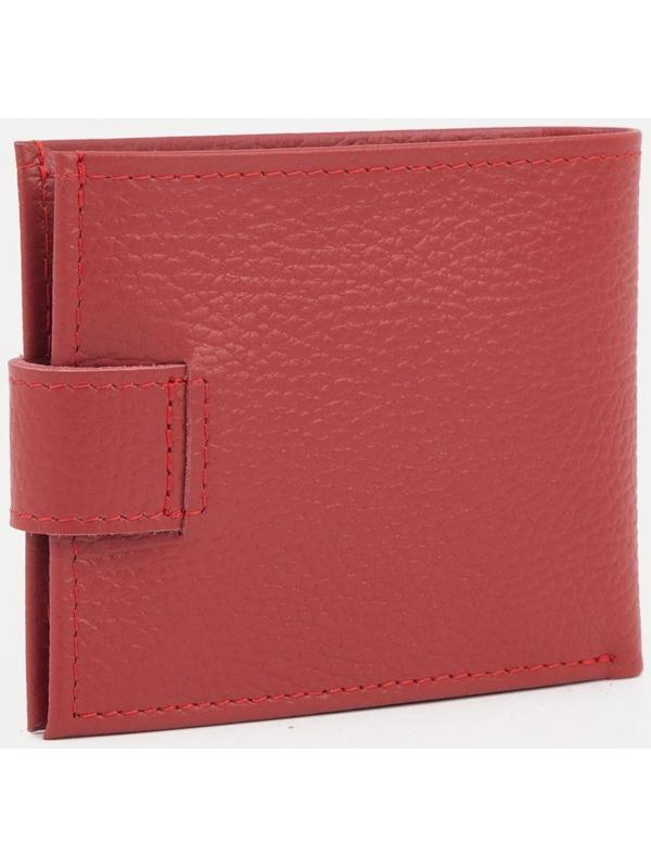 Кошелёк на кнопке, цвет красный