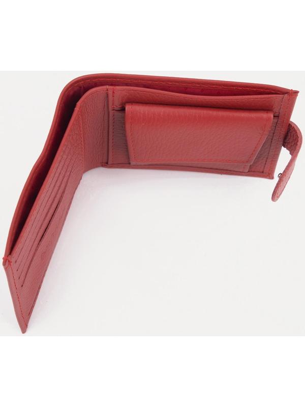 Кошелёк на кнопке, цвет красный