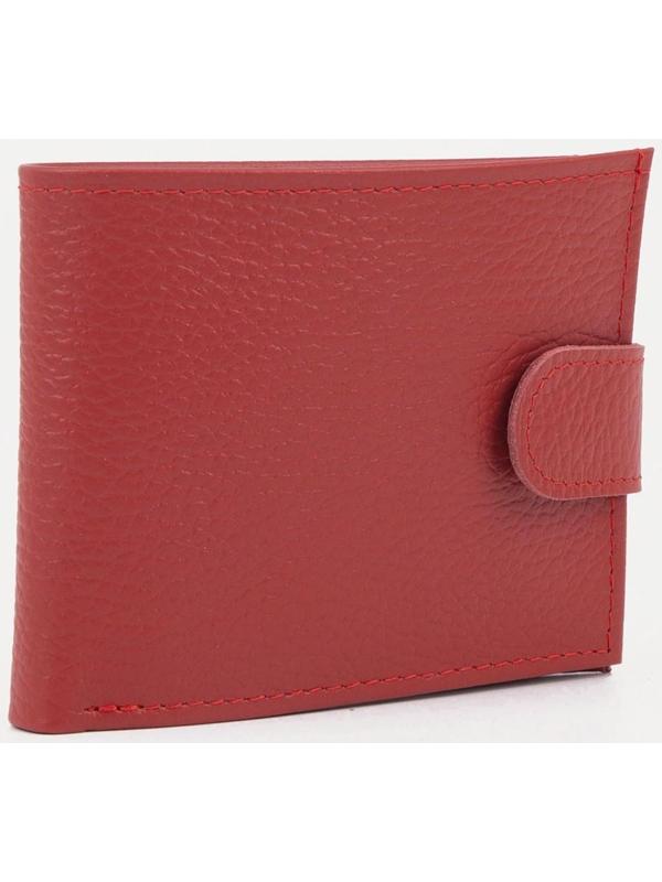 Кошелёк на кнопке, цвет красный