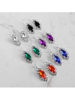 Серьги со стразами 