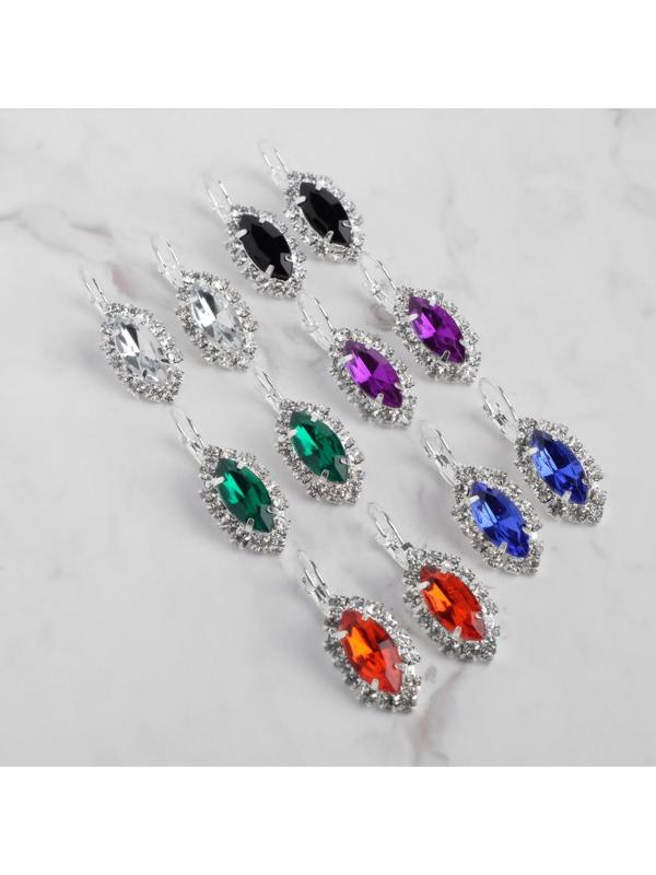 Серьги со стразами 