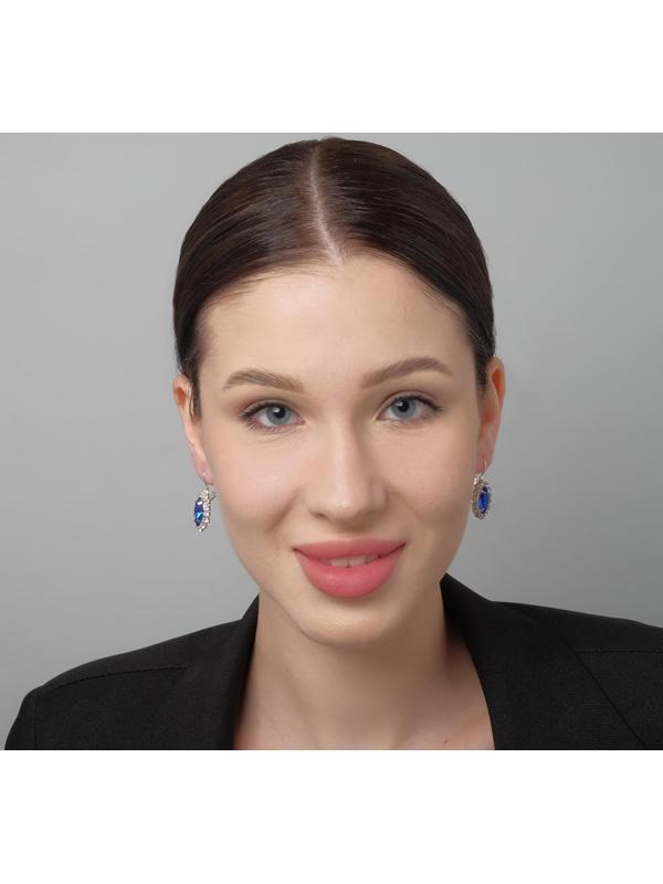 Серьги со стразами 