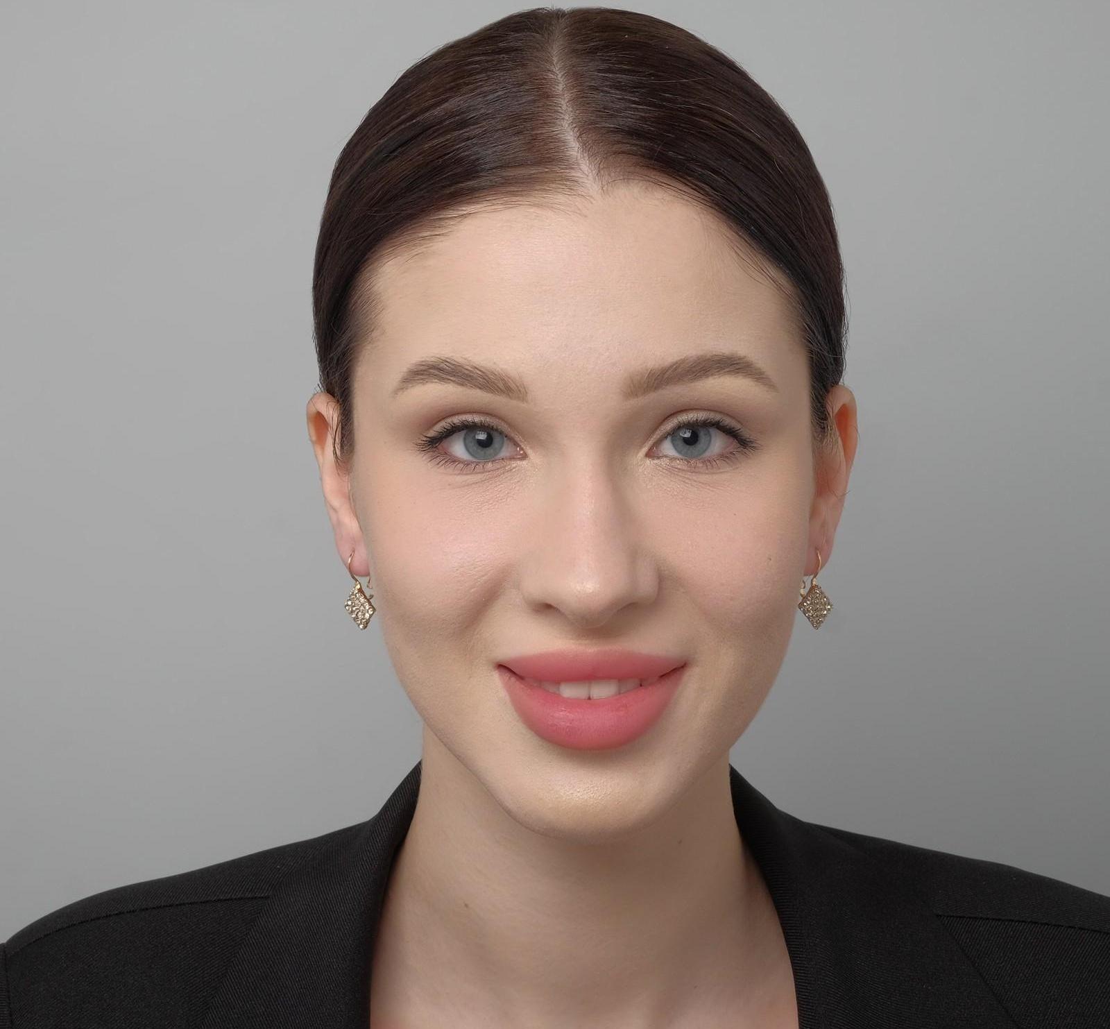 Серьги со стразами 