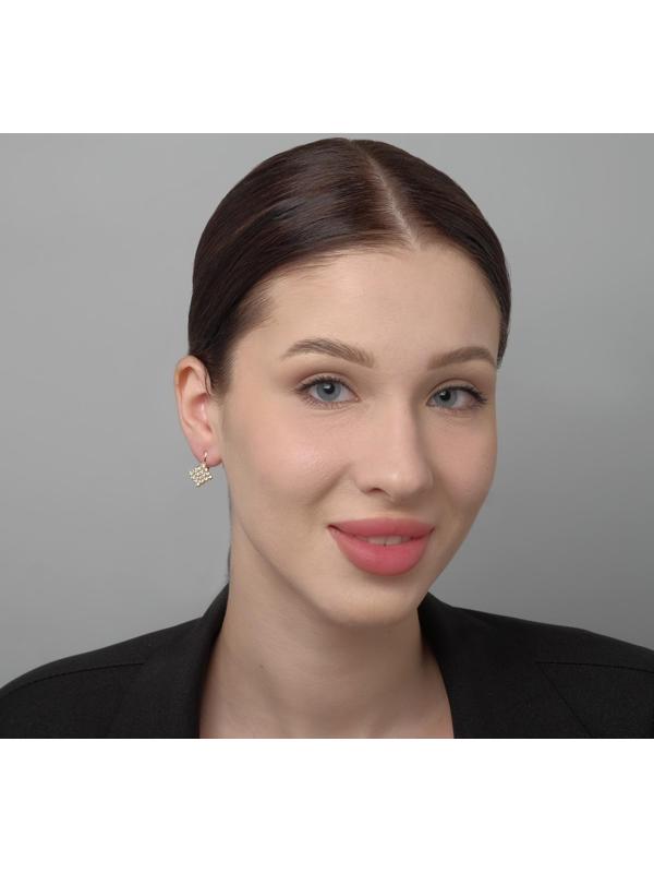 Серьги со стразами 