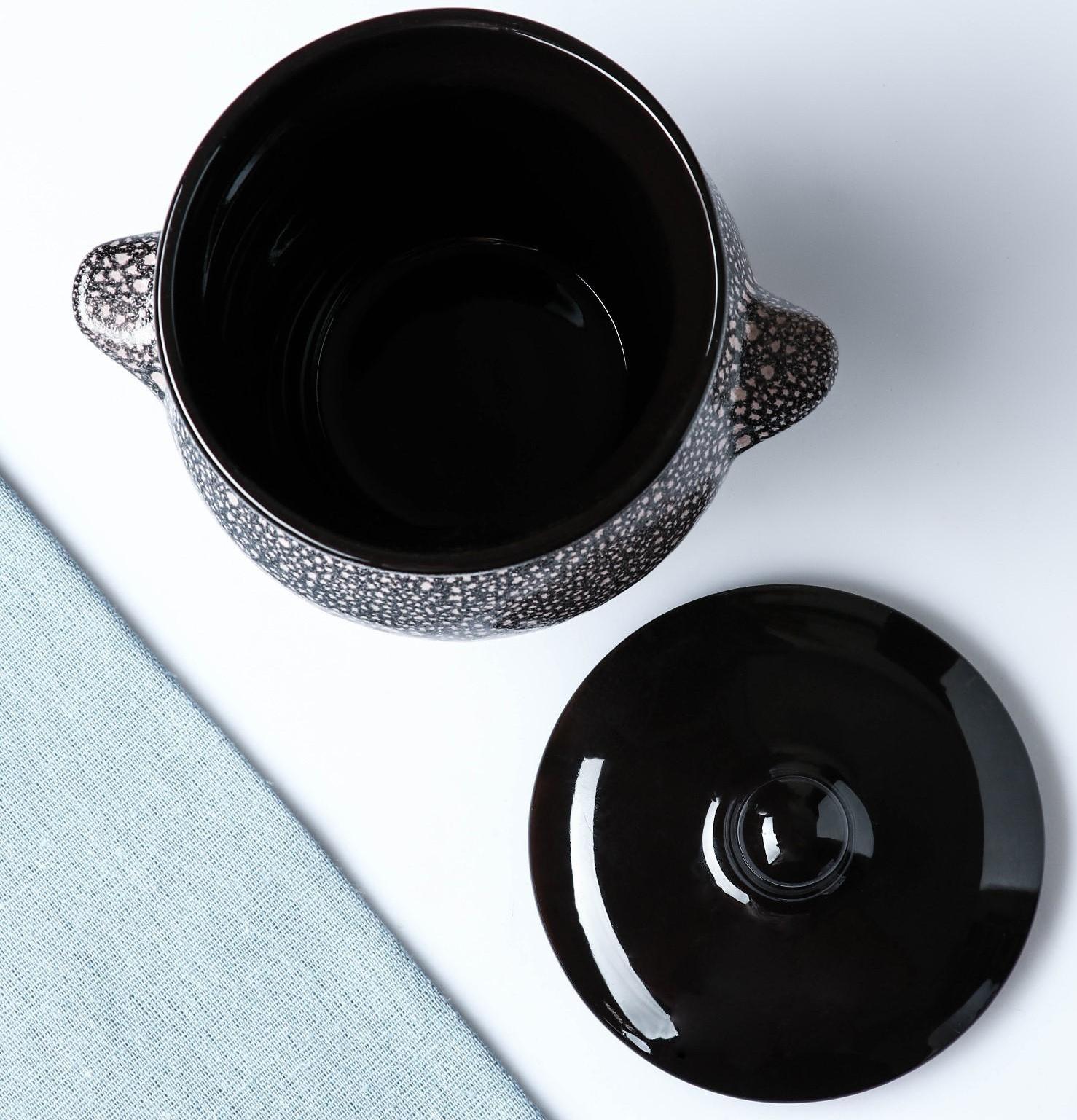 Горшок для жаркого №6 0,65л мрамор