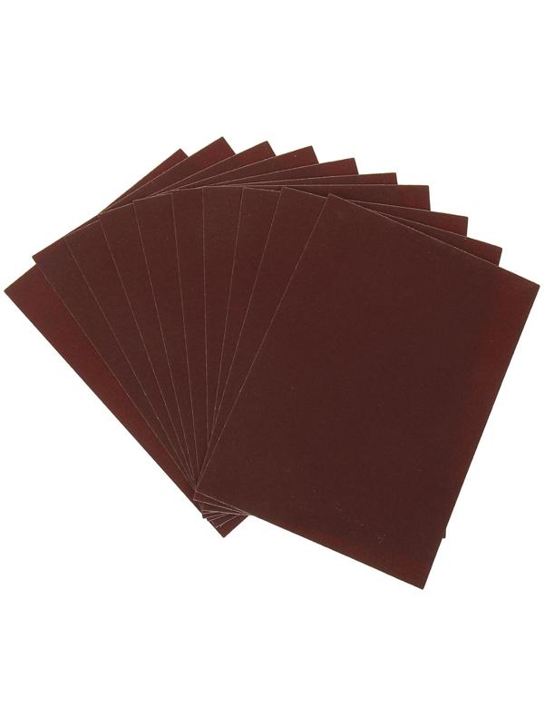 Шлифлист на тканевой основе, зернистость № 4, 240х170 мм, 10 шт, водостойкий