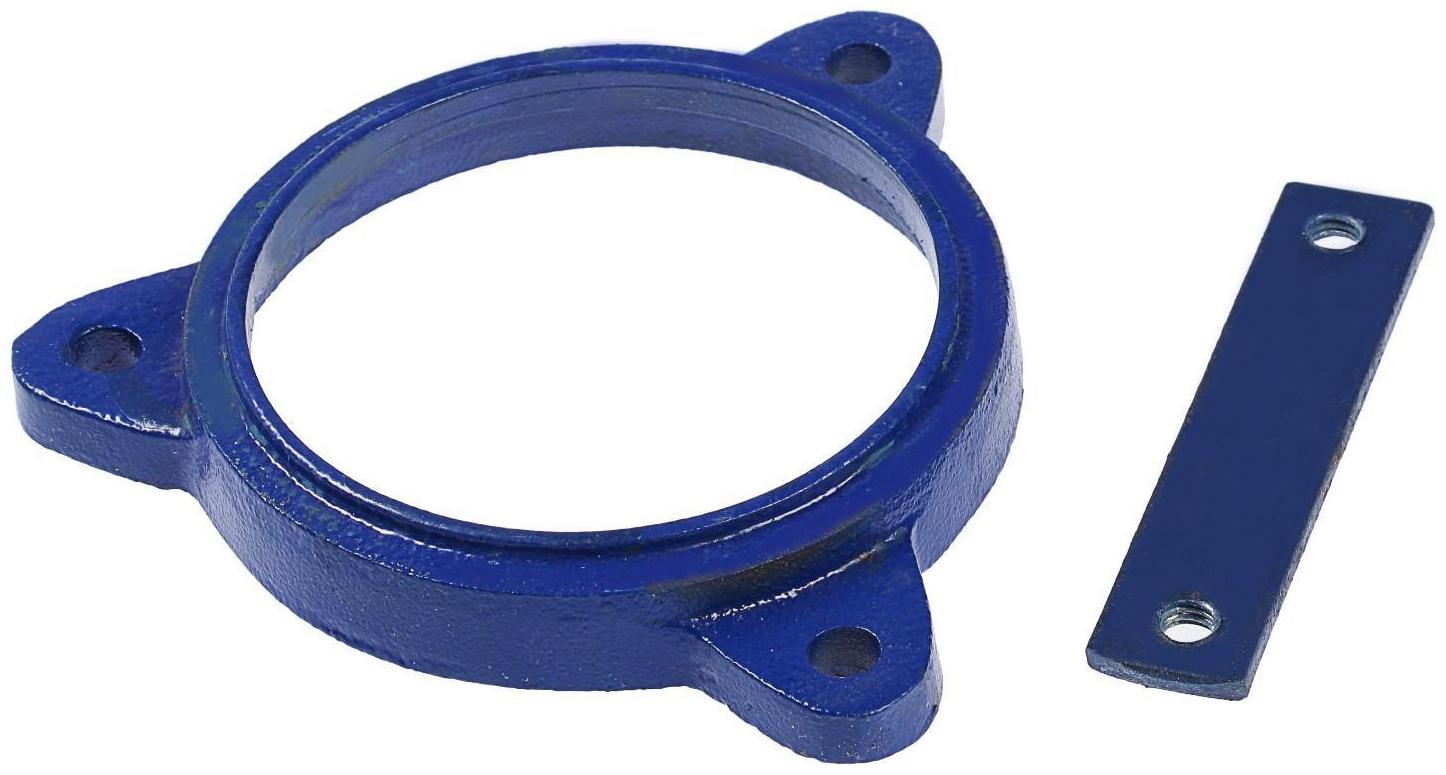 Тиски слесарные поворотные ТУНДРА, с наковальней, высокопрочный чугун ВЧ-40, 100 мм