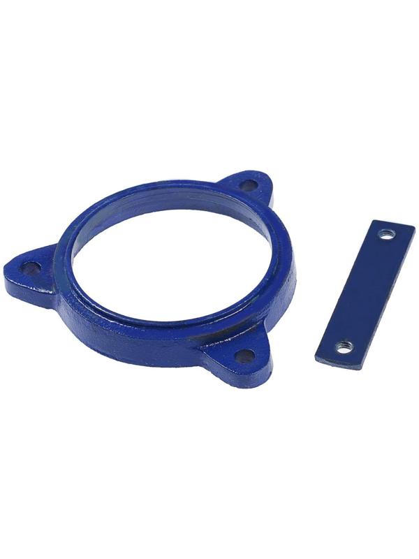 Тиски слесарные поворотные ТУНДРА, с наковальней, высокопрочный чугун ВЧ-40, 100 мм