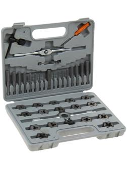 Набор метчиков и плашек Sparta, М3 - М12, 40 шт в наборе