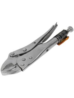 Клещи зажимные Sparta, 180 мм, полукруглый захват