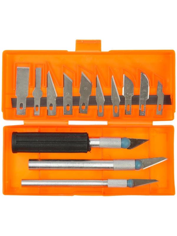 Набор резцов по дереву Sparta, пластмассовые рукоятки, 13 шт