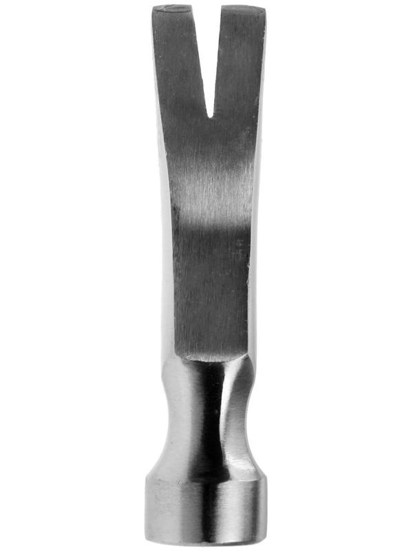 Молоток-гвоздодер ТУНДРА, цельнокованый, двухкомпонентная рукоятка, 500 г