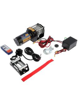 Лебедка электрическая ТУНДРА, 12/24V, 3000 lb (1.4 т), 1.2 л.с., до 3.3 м/мин, 4.8 мм х 12 м