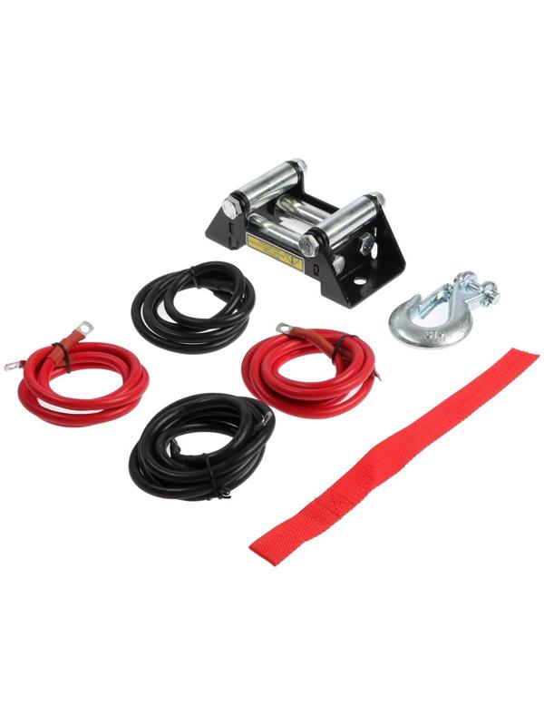 Лебедка электрическая ТУНДРА, 12/24V, 3000 lb (1.4 т), 1.2 л.с., до 3.3 м/мин, 4.8 мм х 12 м